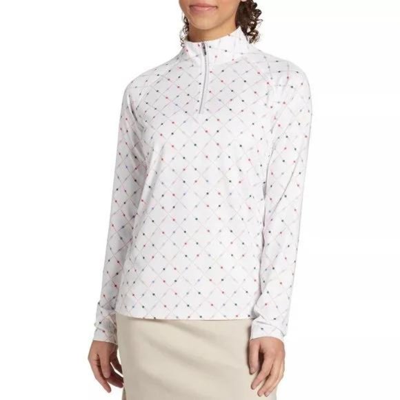 Walter Hagen Tops - NWT Walter Hagen Women's Printed UV Long Sleeve Golf 1/4 Zip
